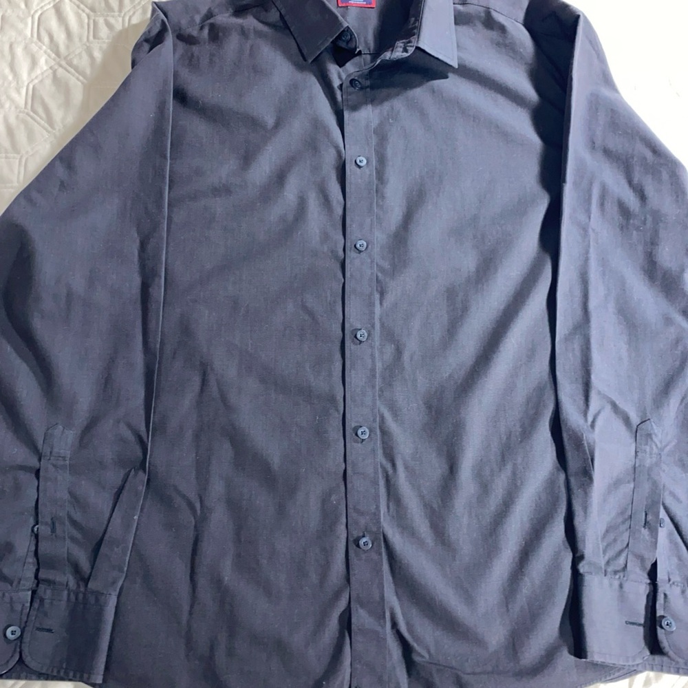 Untuckit Men's Classic Charcoal Gray Shirt button down size XXXL